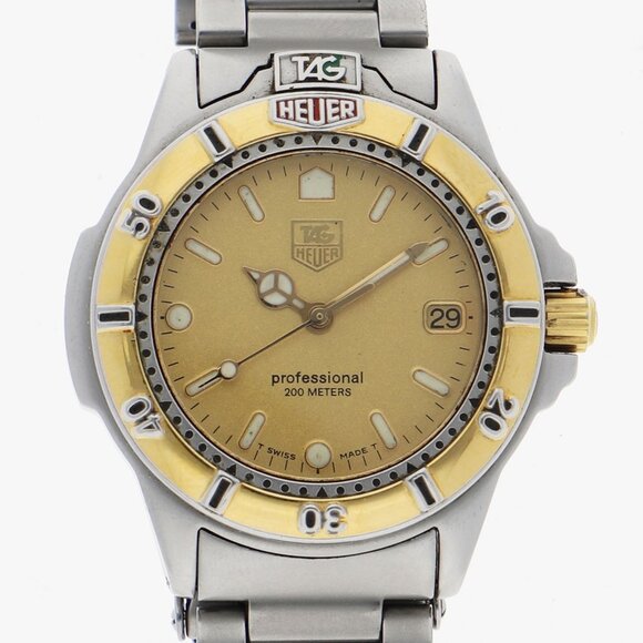 WATCH TAG HEUER 995.413A professional gold SS/Gold Plated QZ - Picture 1 of 7